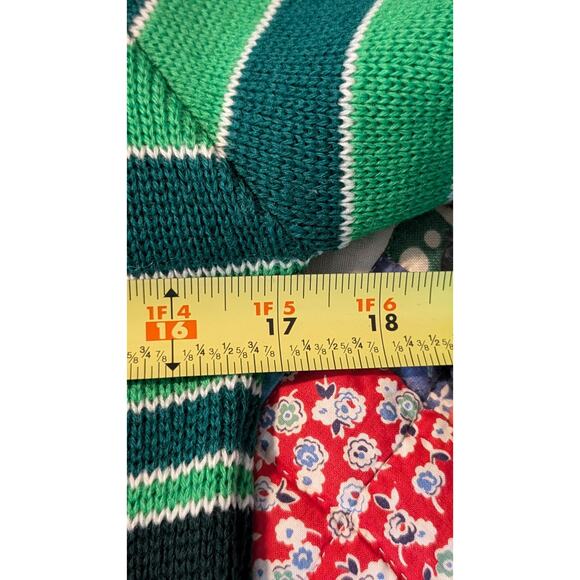 Ski Country Colorado Knitting Mills 100% Virgin Wool Green Striped Ski Sweater - Picture 11 of 11